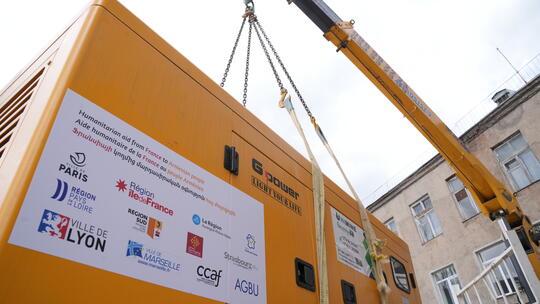 Delivery of 100 KW diesel generator to the Goris Polyclinic