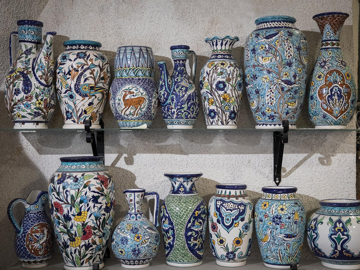 An assortment of vases on display in Nshan Balian’s shop.