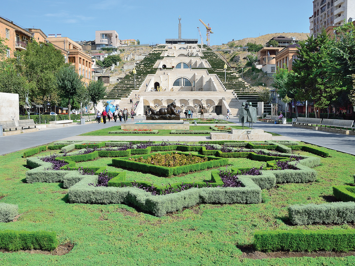 The Cascade monument and gardens in Yerevan.