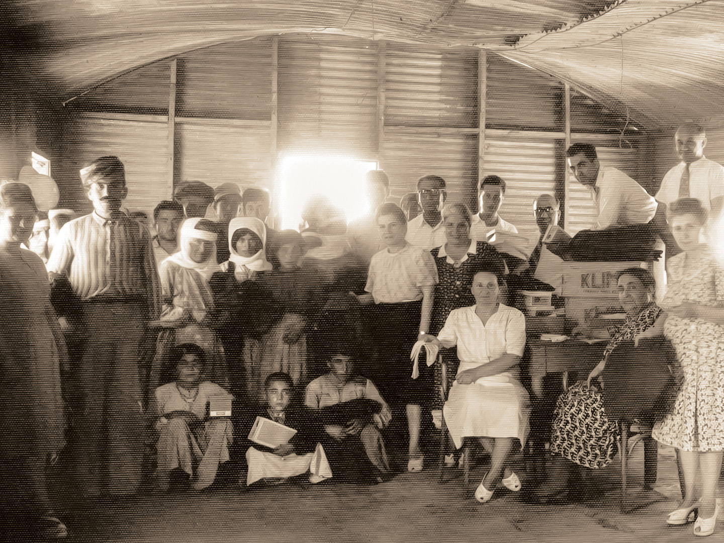 Armenians from Upper Mesopotamia gather in Lebanon before leaving for Soviet Armenia. 