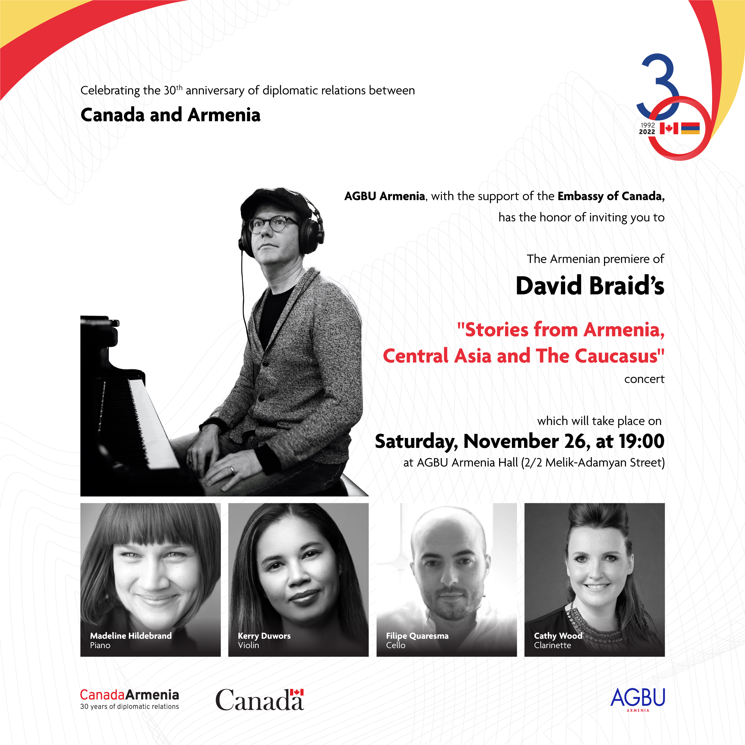 David Braid's "Stories from Armenia, Central Asia and the Caucasus" concert