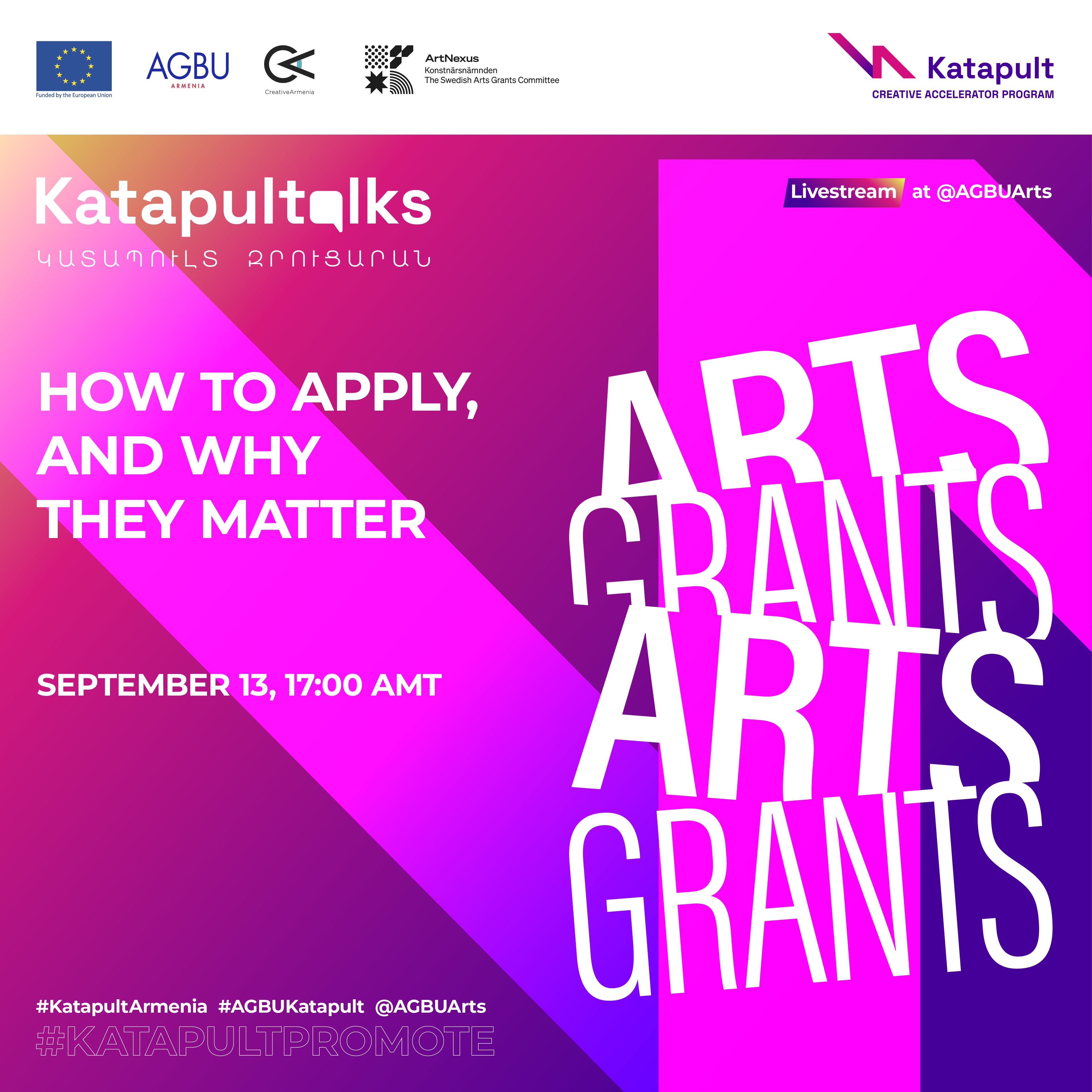 Katapult Talks:Art Grants, How to apply to art grants & why?
