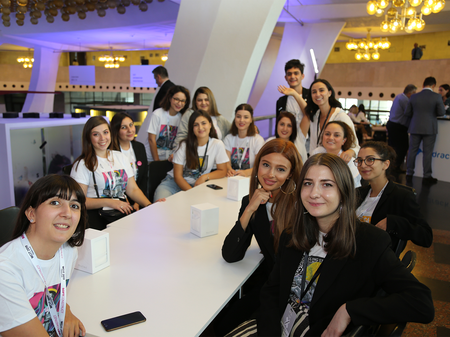 Trainees and interns from PicsArt in Armenia gather at WCIT.