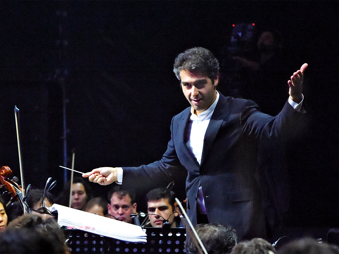 In October 2019, the WCIT World Orchestra, conducted by Sergey Smbatyan, performed the first ever concert of music written live by artificial intelligence. DJ Armin van Buuren later joined the orchestra adding yet another layer to the performance.