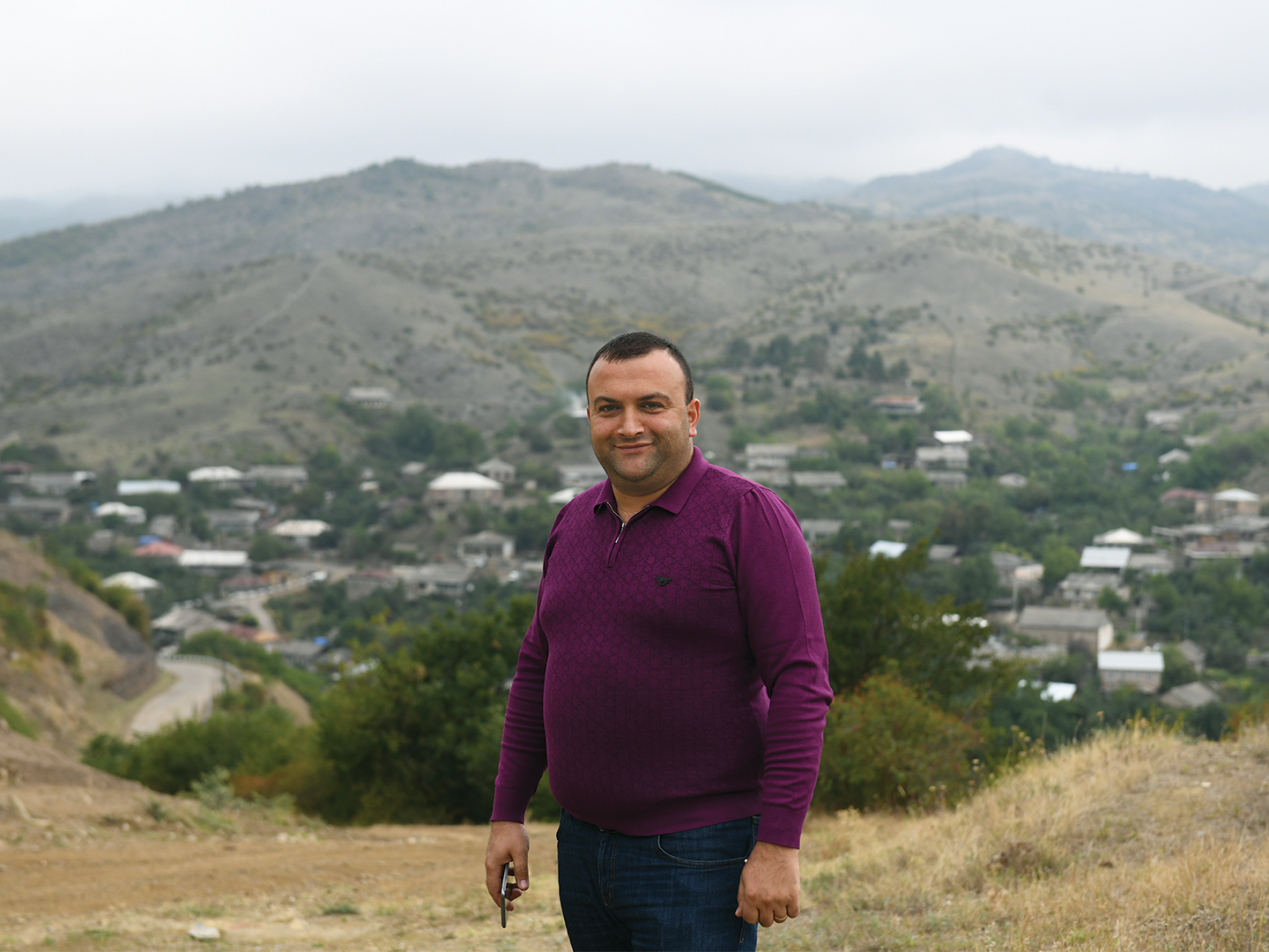 The mayor of Baghanis Narek Sahakyan. Photo by Davit Hakobyan