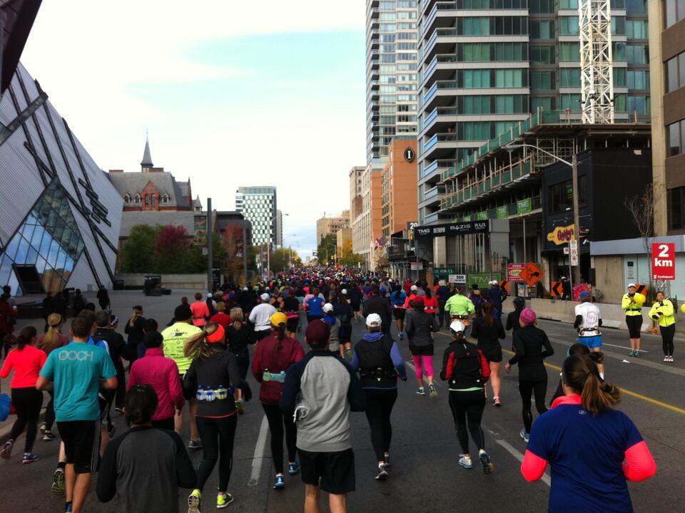 Over 10,000 runners participated in the 2014 Scotiabank Toro