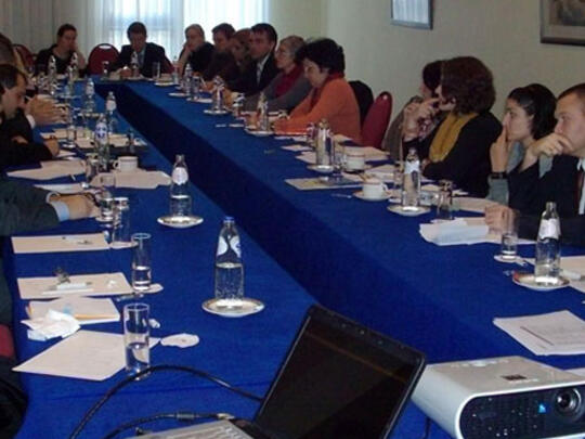 A view of the AGBU Europe-sponsored Round Table in Brussels,