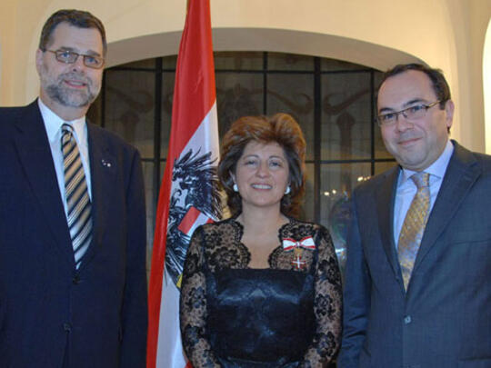 (L to R) Austrian Ambassador to Egypt, Thomas Nader, AGBU Eu