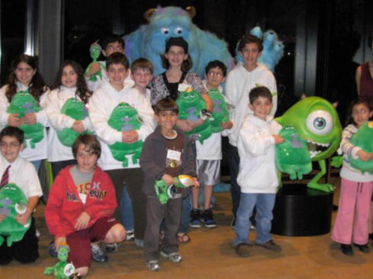 Members of AGBU Silicon Valley's Kids Club tour the Pixar An