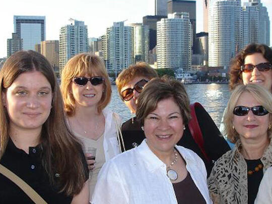 Guests at the "Noyan Tapan" cruise on Lake Ontario.