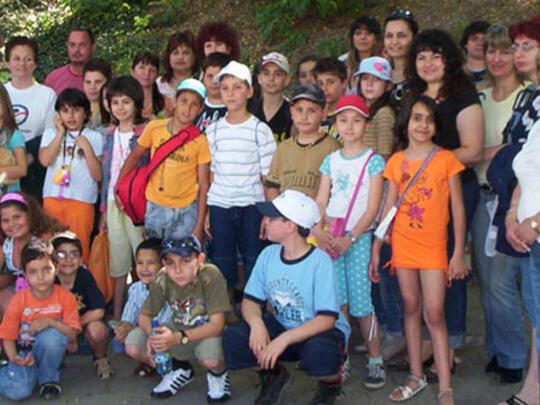 The children at AGBU Plovdiv "Green School" summer camp kids