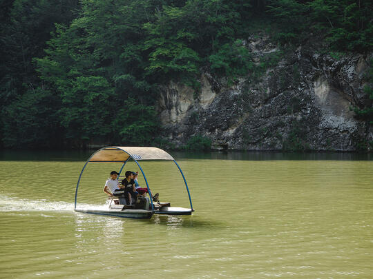 Lake Parz, located in the Dilijan National Park, just 47 miles from Yerevan, is surrounded by dense forests.
