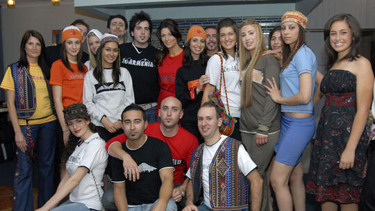 Some of the local Australian Armenians models that took part