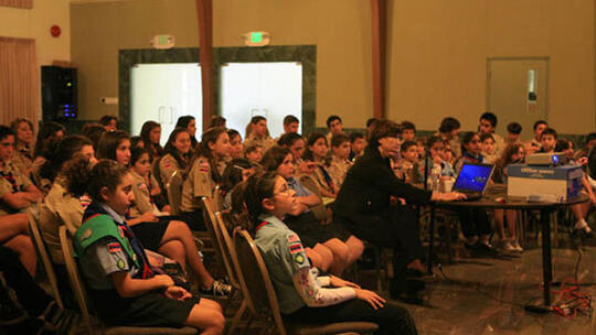 Los Angeles-area scouts pack the AGBU Pasadena Center during