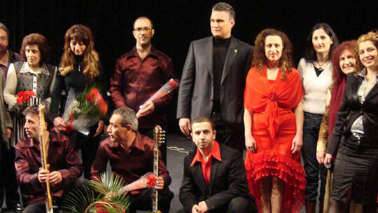 Some of the performers and organizers of the April 6 concert