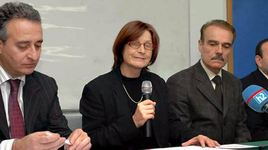 (from left to right) AGBU Armenian Representation director, 