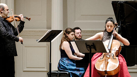 Karen Israelyan (violin) Laura Navasardian (cello) and Nara 
