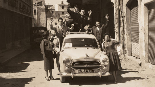 Teens and young adults gather for a rally organized by AGBU-AYA, 1960.