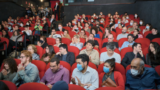 The audience at the "Armenians in Film" event in Brazil.
